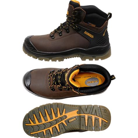 Dewalt Newark Waterproof Safety Boots Dark Brown Size 8 Toolstation