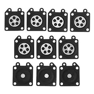 Mtsooning 10PCS Carburetor Diaphragm Gasket Carb Metering Diaphragm