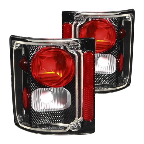 Anzo Chevy CK Pickup 1983 Carbon Fiber Red Euro Tail Lights