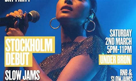 RnB & Slow Jams - Stockholm Debut Tickets | From £27.06 | 2 Mar @ Under ...