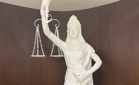 Supreme Court Unveils New Lady Of Justice Statue Featuring Open Eyes