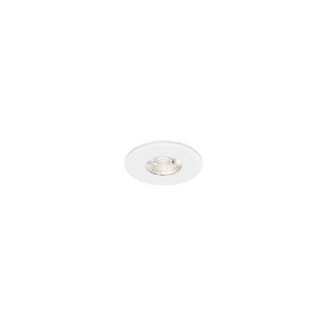 Spot Led Encastr Ef Recouvrable W K Rond Acier Blanc