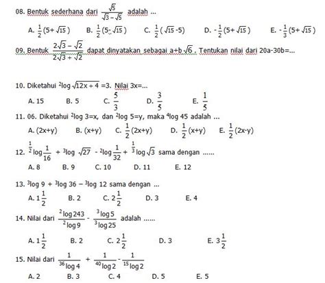 MARI BELAJAR MATEMATIKA BERSAMA BAPAK RUDI HERMAWAN: Bentuk Pangkat ...