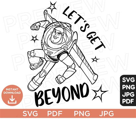 Let S Get Beyond Svg Buzz Lightyear Toy Story Svg Ears Svg Png Clipart