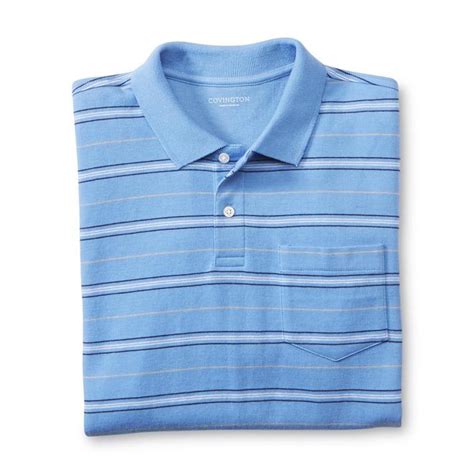 Covington Men S Big And Tall Pocket Polo Shirt Striped