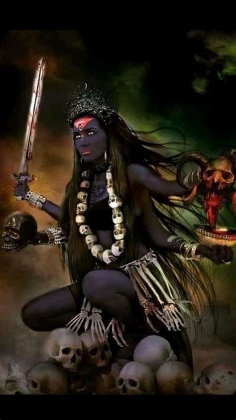 Pin De Aljapur Chandra Prakash En Kaali Maa Diosa Kali Arte