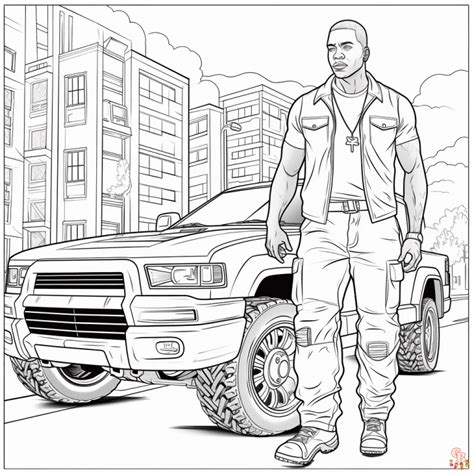 Printable Gta Coloring Pages Free For Kids And Adults