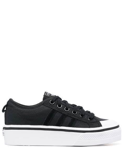 Adidas Black Nizza Platform Sneakers Farfetch