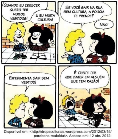 Mafalda bate em Susanita porque a a amiga só pensa em futilidades b