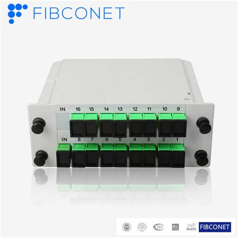 Fttx Ftth Plug In Type X Sc Apc Upc Fiber Optic Cassette Splitter