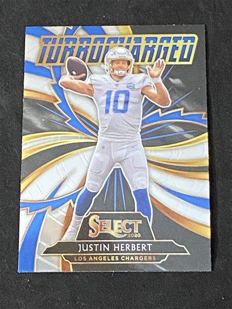 Lot 2020 Select Rc Turbo Charged Justin Herbert Rookie Insert