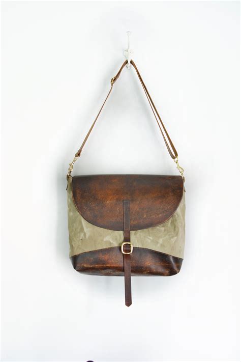 Brown Leather Bag Mail Bag School Bag Laptop Bag Vintage Bag - Etsy