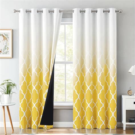 Metro Parlor Ombre Full Blackout Curtains 84 Inches Long 2 Panels For