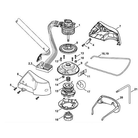 Stihl Fsa Cordless Brushcutter Fsa Parts Diagram Electric Motor