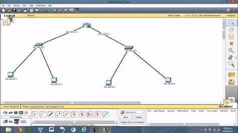 Configuracion De Router Y Switch En Cisco Packet Tracer Youtube