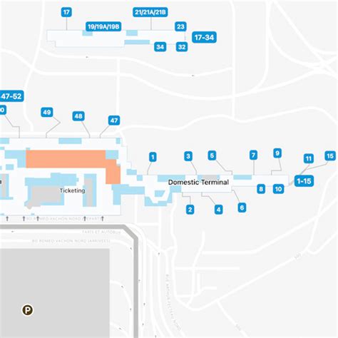 Montreal Trudeau Airport Map | YUL Terminal Guide