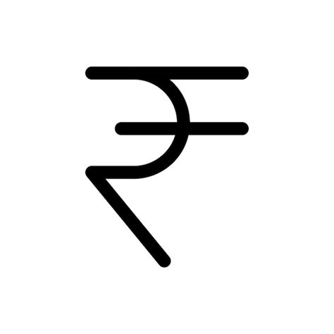 Premium Vector Indian Rupee Icon Isolated On White Background