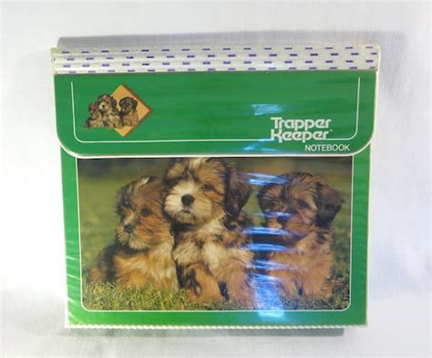 Vintage 1980s Trapper Keeper With Three Puppies Pictured 80s