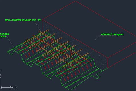 Detalle De Losacero Descargar En DWG Detalles CAD