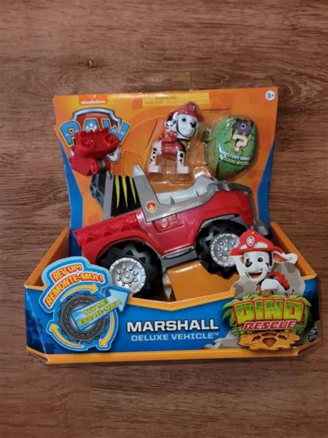 V Hicule Paw Patrol Dino Rescue Marshall Deluxe Rev Up Avec Figurine De