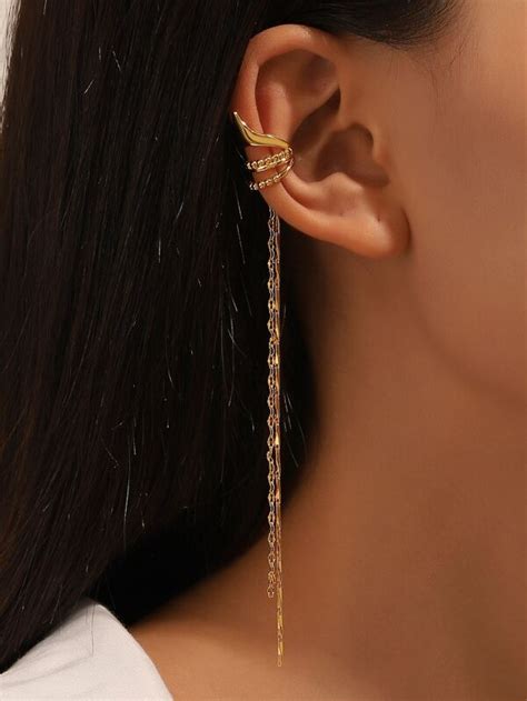 Pc Chain Decor Ear Cuff Shein Usa