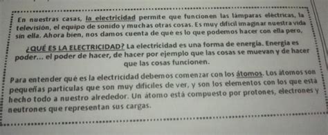 lee el texto del cuadró y explica con tus propias palabras que es la