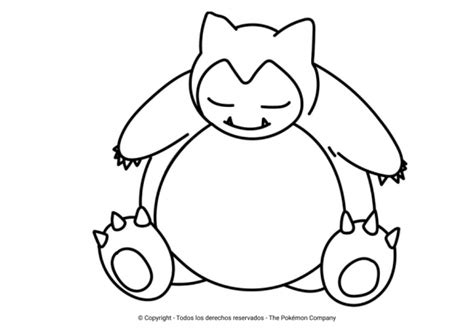 Los Mejores Dibujos De Snorlax Para Colorear Todo Para Colorear