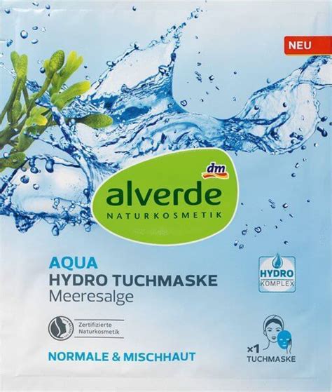 Alverde Naturkosmetik Aqua Hydro Tuchmaske Naturkosmetik Tuchmaske