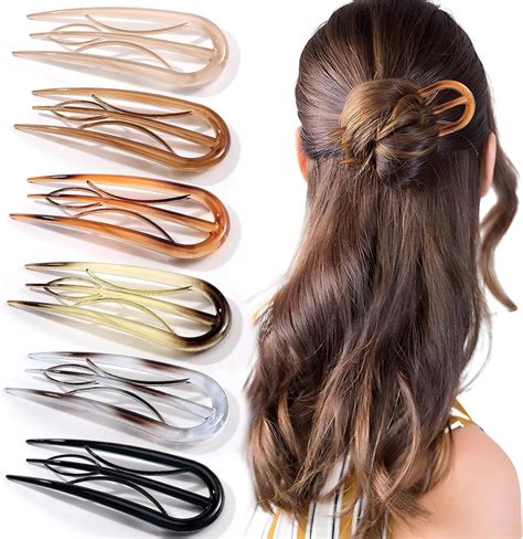 Amazon.com : 6PCS French Hair Pins for Women, Large Styling Pins for ...