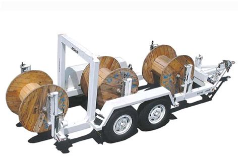 standard  reel hydraulic cable trailer al asher sons