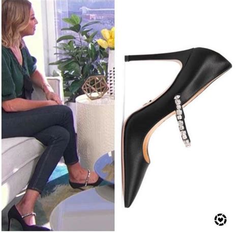 Stassi Schroeders Crystal Pumps On Daily Pop Crystal Pumps Pumps Goldwell Hair Products