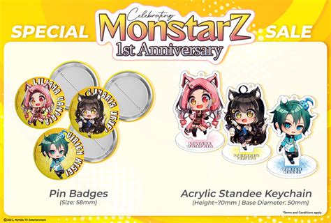 MonstarZ's New Merchandise (Limited Edition - 1 Year Anniversary Celebration 2022) | MyHoloTV