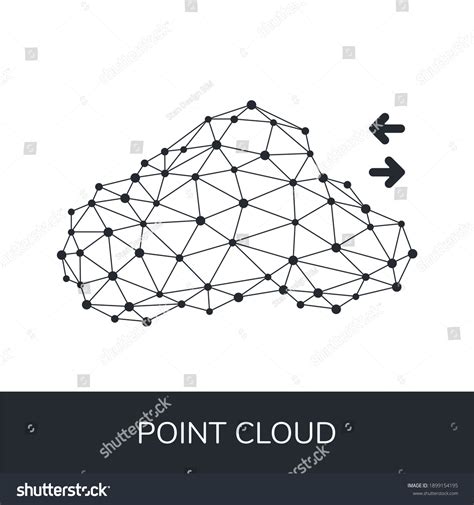 point cloud data transfer icon bim stock vector royalty