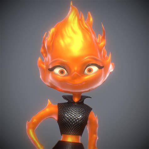 Pixar Elemental Ember Lumen Printable - 3D Print Model by danyelon