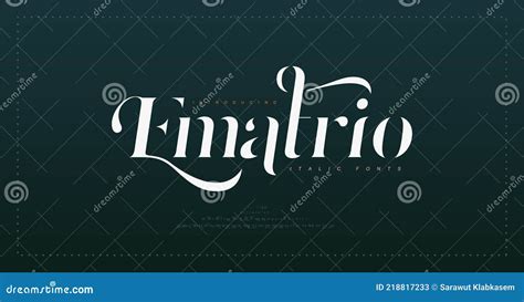 Letras Del Alfabeto Vintage De Lujo Cursiva Fuente Tipografía Elegante