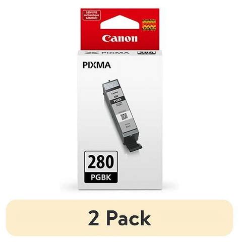 2 Pack Canon PGI 280 Pigment Black Ink Cartridge Walmart