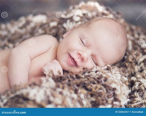 Portrait of Cute Smiling Baby Stock Image - Image of face, child: 32062427