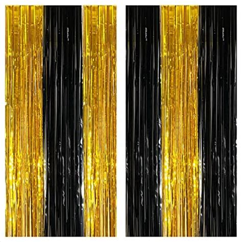 Amazon Sumind Pack Foil Curtains Fringe Curtains Tinsel Backdrop