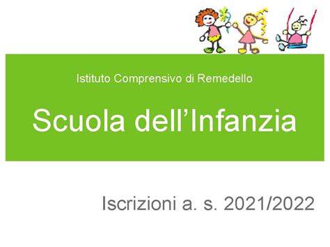 Istituto Comprensivo Di Remedello Scuola Dellinfanzia Iscrizioni A