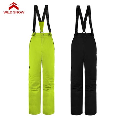 New Suspender ski pants women waterproof snow pants windproof sport ...