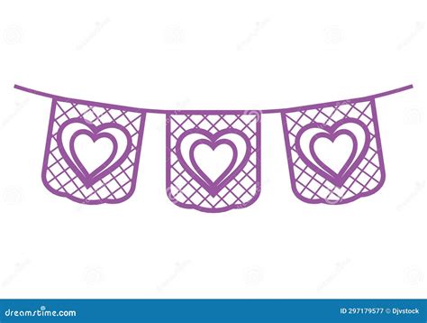 Garland Decoration Illustration Stock Vector - Illustration of banner ...