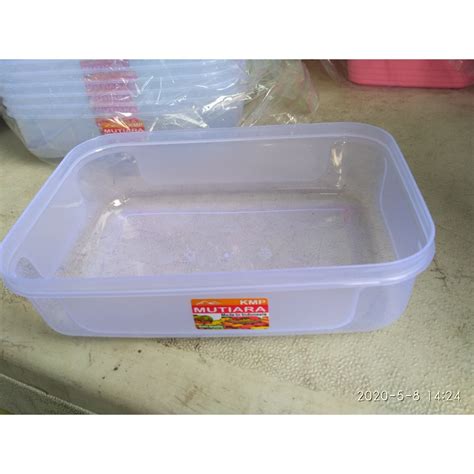 Jual Kotak Wadah Box Plastik Mutiara Pack Kmp 900ml Bening