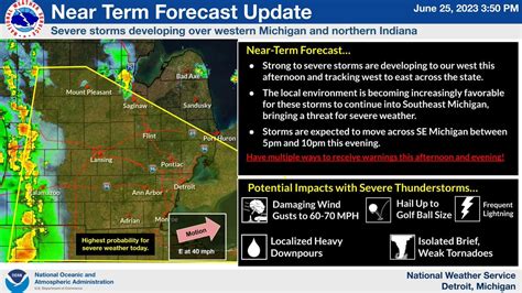 Nws Detroit On Twitter Severe Storms Are Developing To Our West And