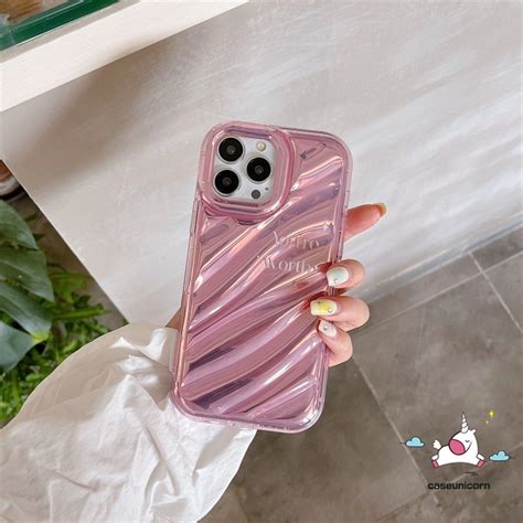 Fashion Creative Simple Letter Luxury 3D Stereo Corrugation Case