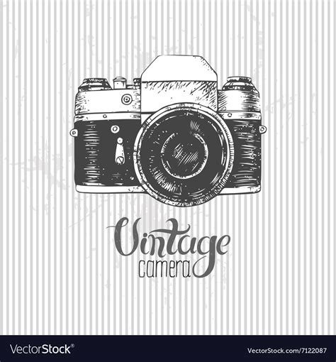 Vintage camera Royalty Free Vector Image - VectorStock