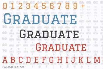 Graduate Font Download - Fonts4Free