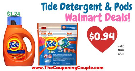 HOT Deals On Tide Detergent And Pods Walmart Tide Detergent