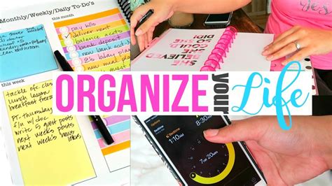 How To Organize Your Life 7 Tips For An Organized Life Page