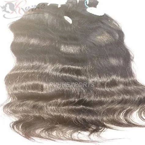 Rvhhe Machine Weft Remy Single Drawn Wavy Human Hair Hair Grade A