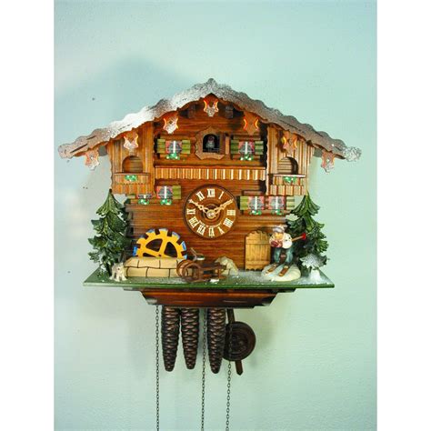 August Schwer Chalet Style Cuckoo Clock P Made In Germany